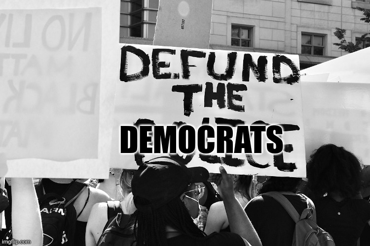A movement even democrat voters will get behind | DEMOCRATS | image tagged in defund the police | made w/ Imgflip meme maker