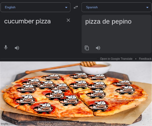 pizza de pepino | image tagged in pizza tower | made w/ Imgflip meme maker
