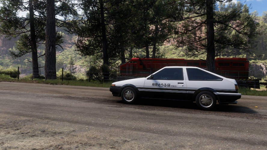 I raced the train lmfao | image tagged in forza horizon 5 | made w/ Imgflip meme maker