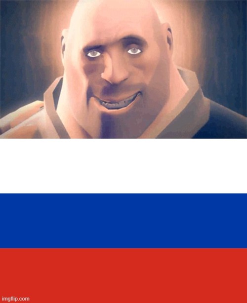 image tagged in awesome heavy,russian flag | made w/ Imgflip meme maker