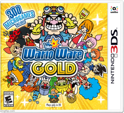 WarioWare Gold BOX ART | made w/ Imgflip meme maker