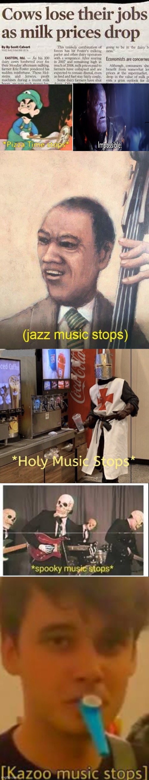 image tagged in memes,blank transparent square,jazz music stops,holy music stops,spooky music stops,kazoo music stops | made w/ Imgflip meme maker