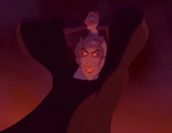 High Quality Frollo with Sword Blank Meme Template
