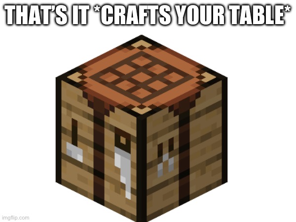 THAT’S IT *CRAFTS YOUR TABLE* | made w/ Imgflip meme maker