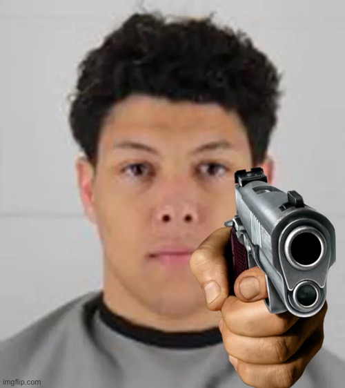 Jackson Mahomes Mugshot Blank Meme Template