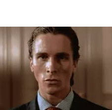 Christian Bale Awkward stare Blank Meme Template