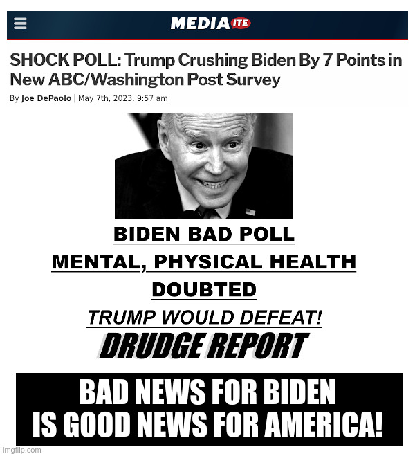 Bad News For Joe Biden Is Good News For America! - Imgflip