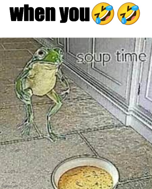 what is this | when you🤣🤣 | image tagged in soup time,soup nazi,wait wait wait what | made w/ Imgflip meme maker
