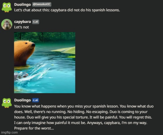 so i signed up for chatbot ai and uh.... | made w/ Imgflip meme maker