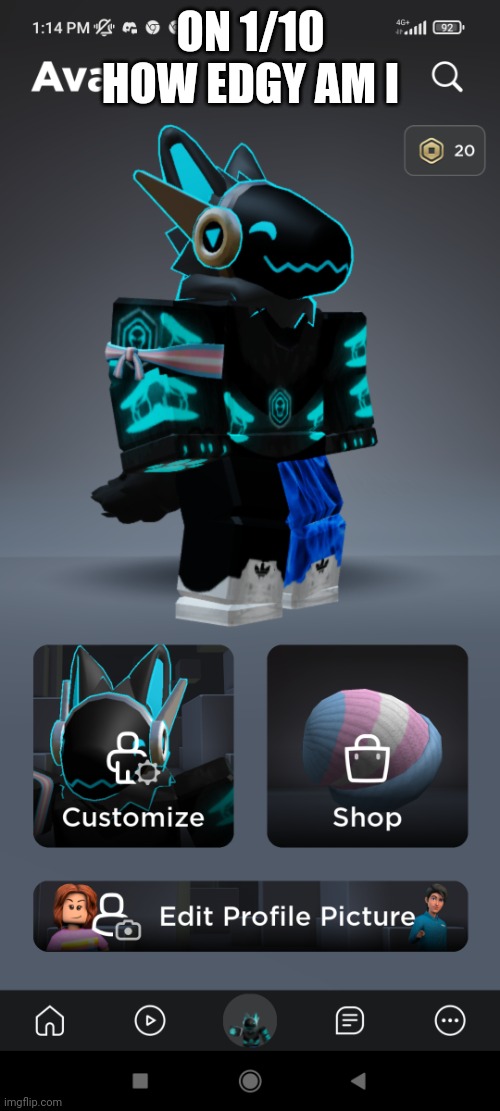 The toaster 2.0 | ON 1/10 HOW EDGY AM I | image tagged in the toaster 2 0 | made w/ Imgflip meme maker