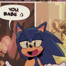 sonic you babe Blank Meme Template