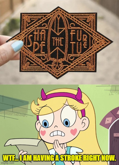 Shape the fur tue | WTF... I AM HAVING A STROKE RIGHT NOW. | image tagged in star butterfly wtf did i just read,you had one job,star vs the forces of evil,memes | made w/ Imgflip meme maker