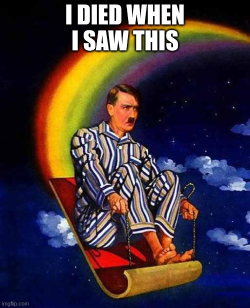Random Hitler | I DIED WHEN I SAW THIS | image tagged in random hitler | made w/ Imgflip meme maker