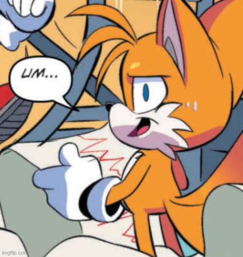 tails um hi | image tagged in tails um hi | made w/ Imgflip meme maker