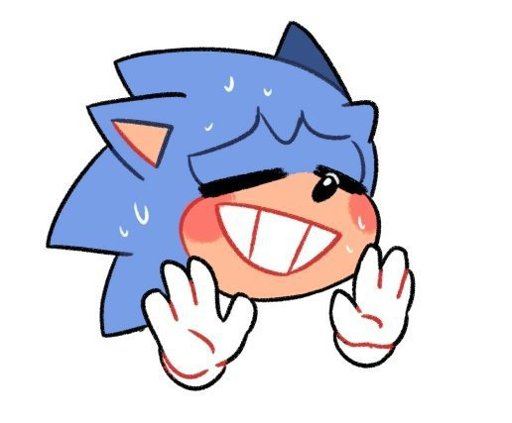 High Quality nervous sonic Blank Meme Template
