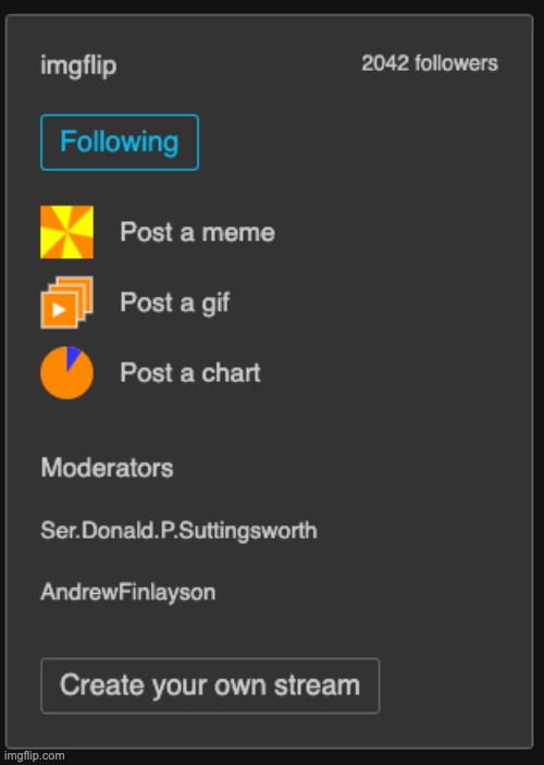 there should be a demovational posters option on streams | made w/ Imgflip meme maker
