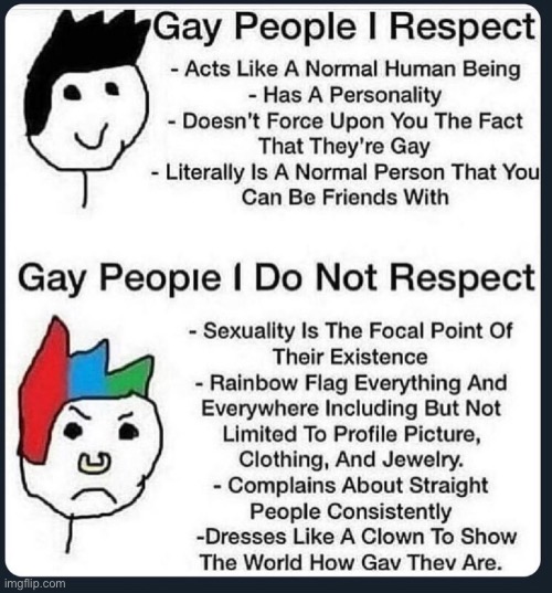 95% of gays is not respected by me | made w/ Imgflip meme maker