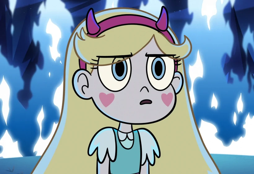 Star Butterfly looking serious Blank Meme Template