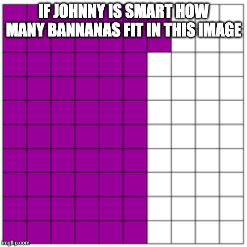 Johnny boy | IF JOHNNY IS SMART HOW MANY BANNANAS FIT IN THIS IMAGE | image tagged in heres johnny | made w/ Imgflip meme maker