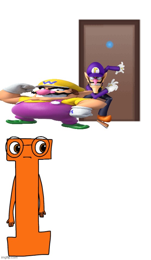 wario and waluigi went to ruin cata letter i(user) | image tagged in letter i open door like a good | made w/ Imgflip meme maker