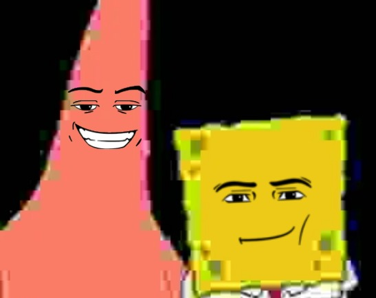 High Quality SpongeBob Roblox Faces Blank Meme Template