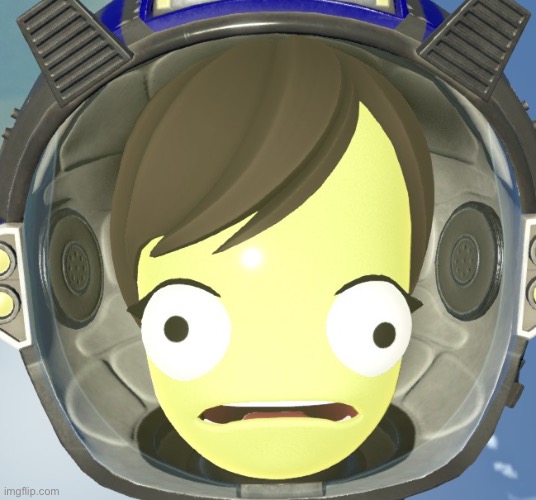 Scared Kerbal | image tagged in scared kerbal | made w/ Imgflip meme maker