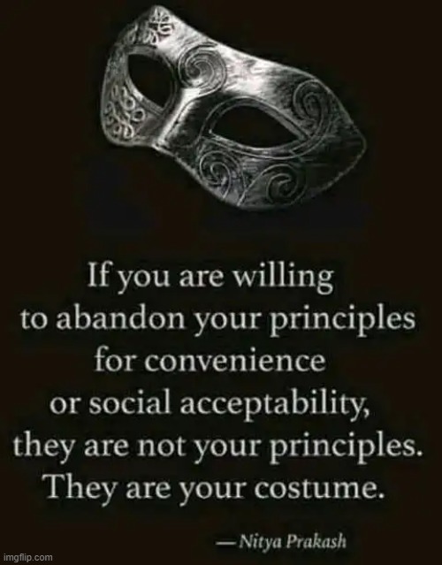 Don't abandon  your Principles!!! | image tagged in quotes,memes,conservatives | made w/ Imgflip meme maker