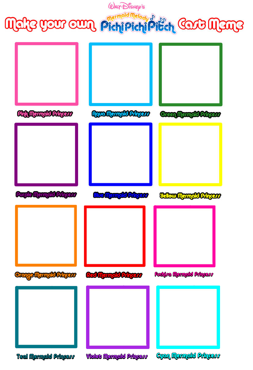 Mermaid Melody Pichi Pichi Pitch 3 Blank Meme Template