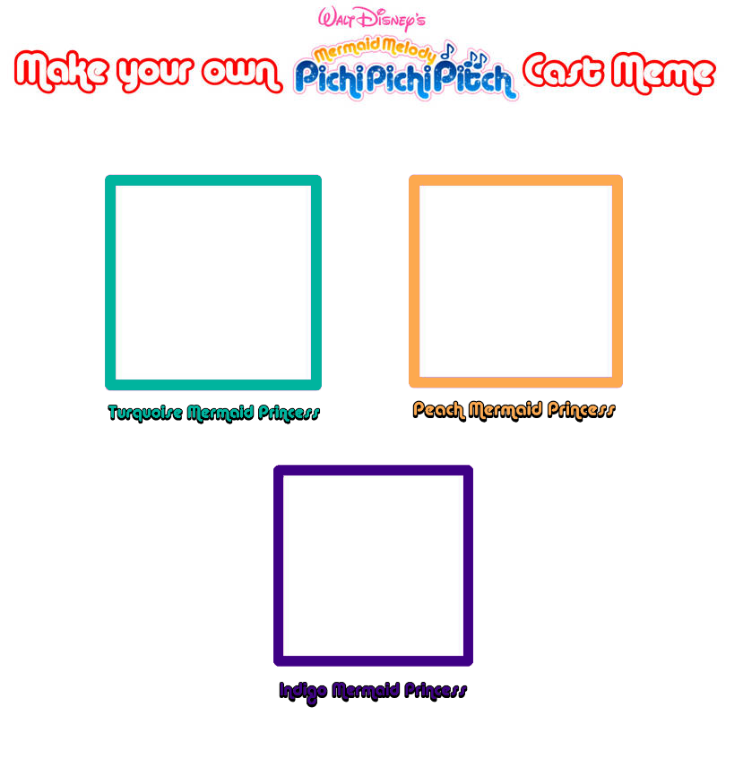 Mermaid Melody Pichi Pichi Pitch 4 Blank Meme Template