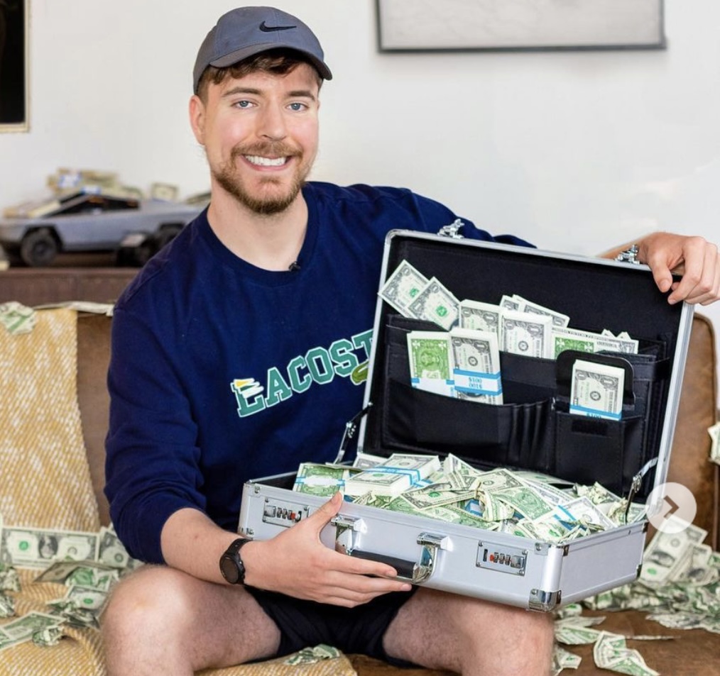 MR BEAST: TOUCH THE GROUND AND WIN 1000000000 DOLLARS; CHANDLER: meme -  Piñata Farms - The best meme generator and meme maker for video & image  memes