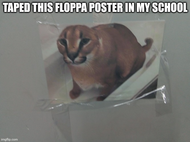 TAPED THIS FLOPPA POSTER IN MY SCHOOL | made w/ Imgflip meme maker