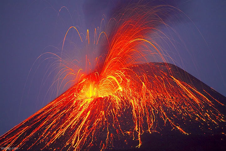 Volcano | image tagged in volcano | made w/ Imgflip meme maker