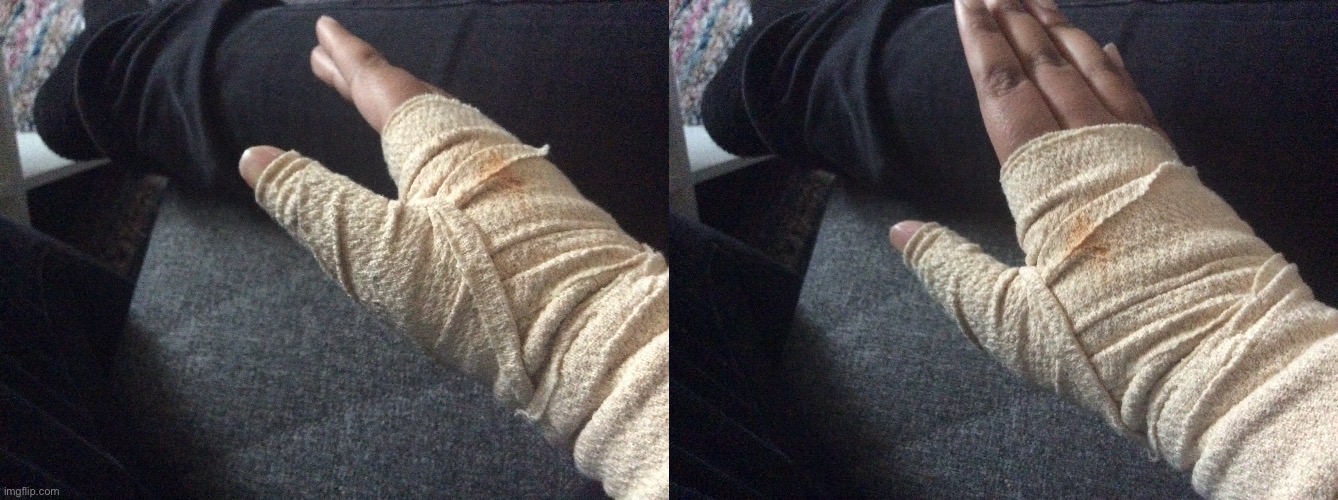 I like- broke my thumb- ;-; (at least I have my yoda to cuddle me T-T) | image tagged in jm | made w/ Imgflip meme maker