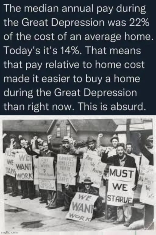 image tagged in great depression | made w/ Imgflip meme maker