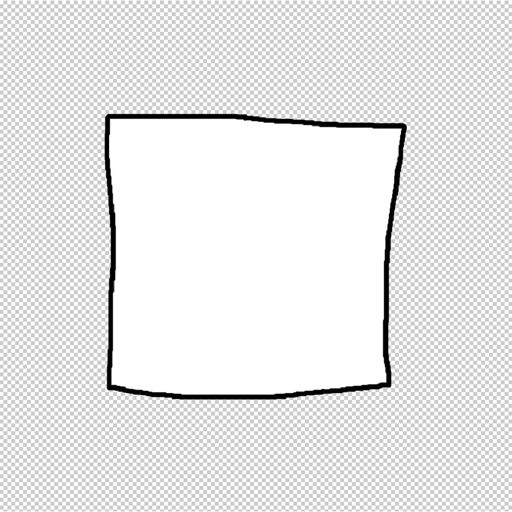 Wite squer Nothing Blank Meme Template