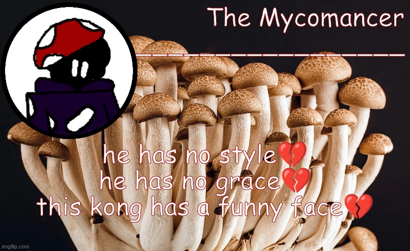 vwtr | he has no style💔
he has no grace💔
this kong has a funny face💔 | made w/ Imgflip meme maker