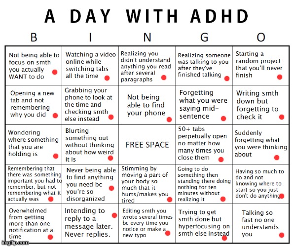 Well then. | image tagged in another adhd bingo | made w/ Imgflip meme maker