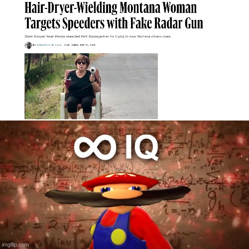 Infinite IQ Mario | image tagged in infinite iq mario,memes,funny,infinite iq,smort,lol so funny | made w/ Imgflip meme maker