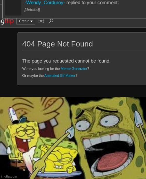 image tagged in hysterical spongbob laughter | made w/ Imgflip meme maker