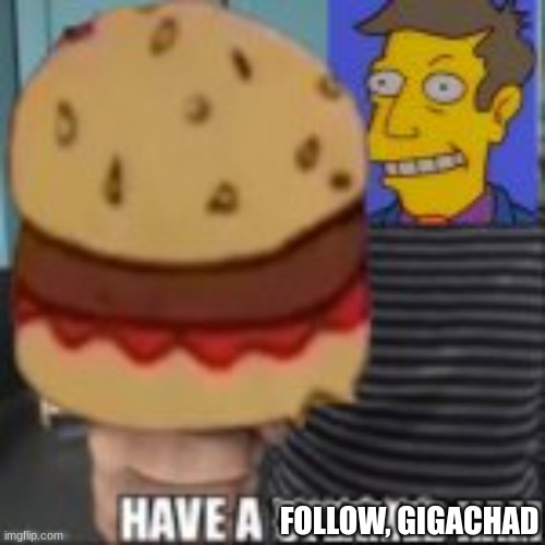 Have a steamed ham | FOLLOW, GIGACHAD | image tagged in have a steamed ham | made w/ Imgflip meme maker