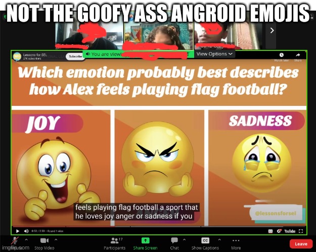 OH HELL NAW :skull: | NOT THE GOOFY ASS ANGROID EMOJIS | image tagged in oh hell no | made w/ Imgflip meme maker