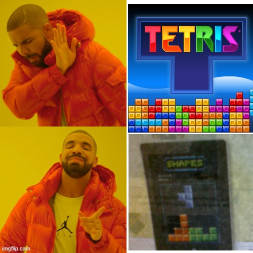 When greatness is invented, there will always be a cheap copy. | image tagged in tetris,off-brand,bruh | made w/ Imgflip meme maker
