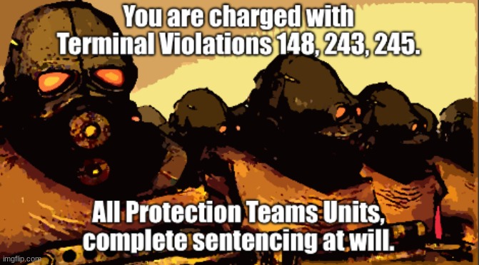 You are charged with terminal violation Blank Meme Template