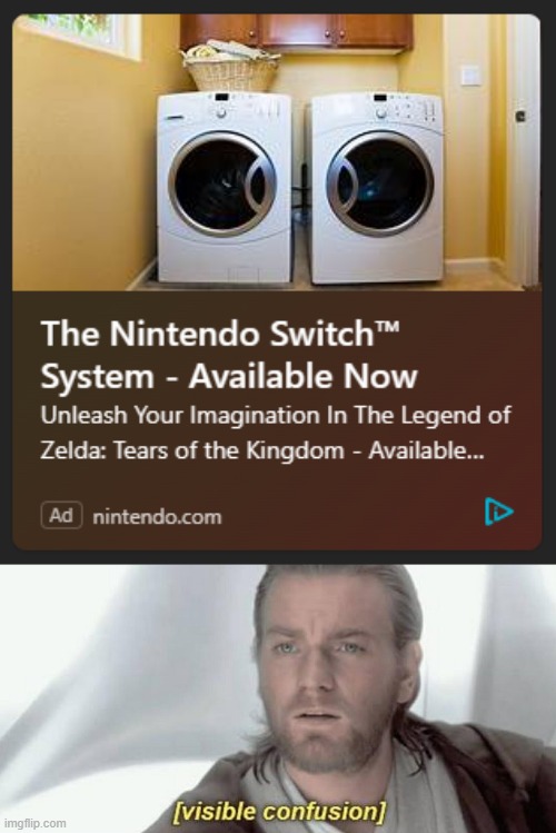 Nintendo Switches just look like that now. | image tagged in visible confusion,nintendo switch,what the,washing machine | made w/ Imgflip meme maker
