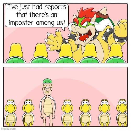 Imposter | image tagged in comics | made w/ Imgflip meme maker