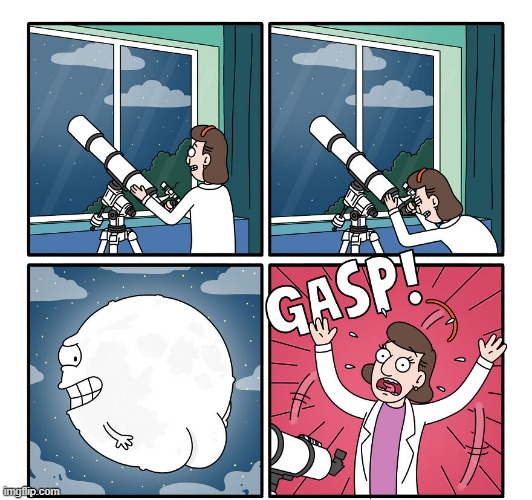 Personified Moon | image tagged in comics | made w/ Imgflip meme maker