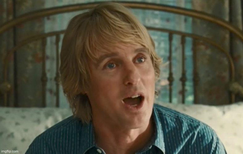 Owen Wilson WOW | image tagged in owen wilson wow | made w/ Imgflip meme maker