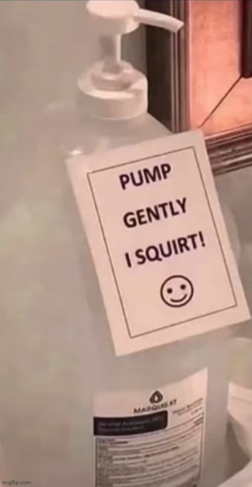 Pump gently I squirt :) | image tagged in pump gently i squirt | made w/ Imgflip meme maker