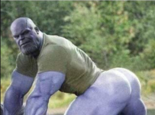 Thanos Thicc Blank Meme Template