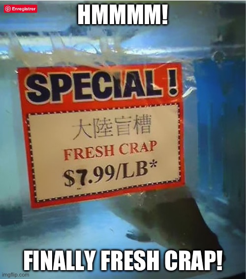 Fresh crap | HMMMM! FINALLY FRESH CRAP! | image tagged in fresh crap | made w/ Imgflip meme maker